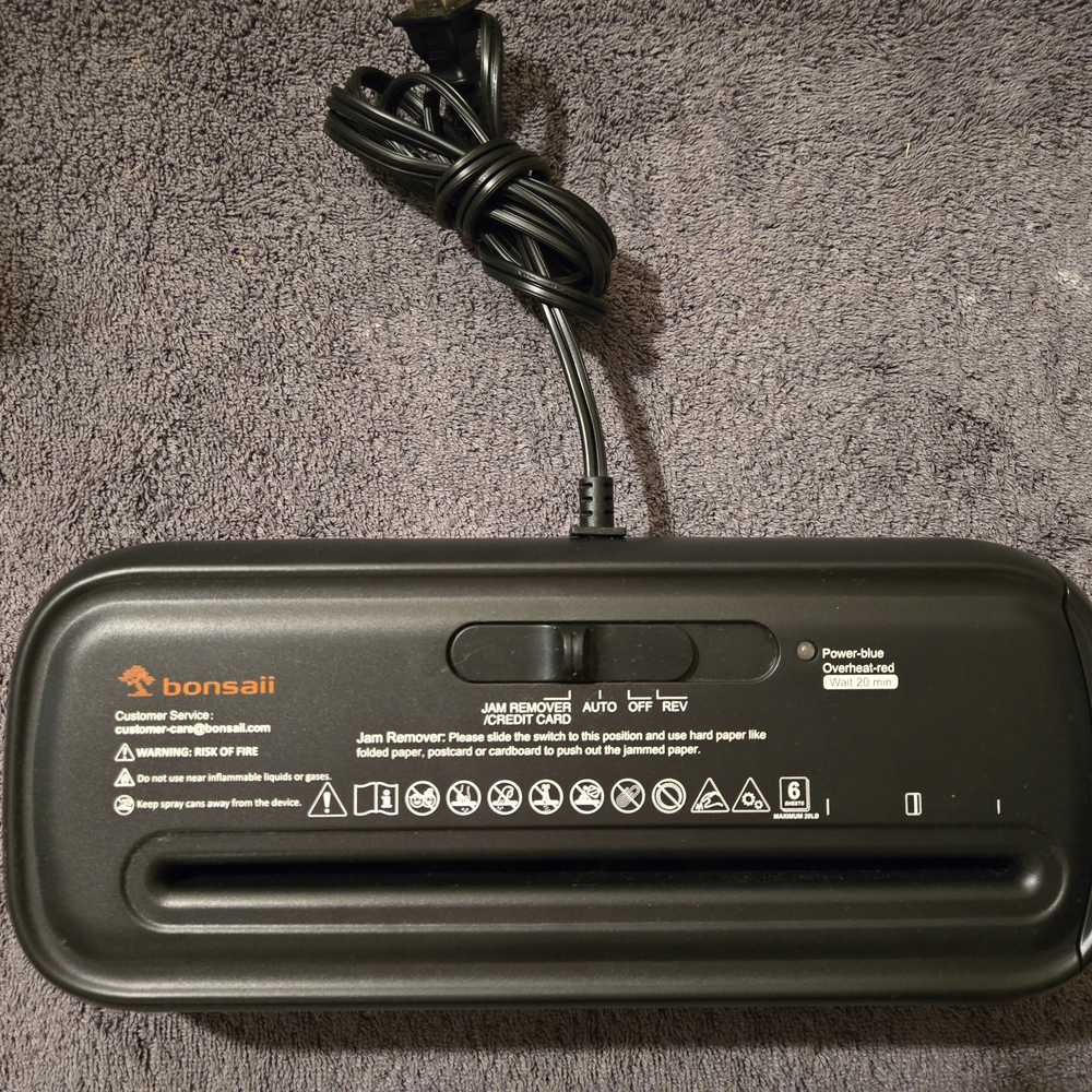 Bonsaii Paper Shredder for Home Use (S123-B)